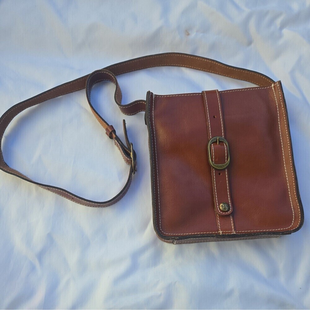 Patricia Nash VENEZIA Saddle Italian Leather Crossbody Purse Handbag Bag